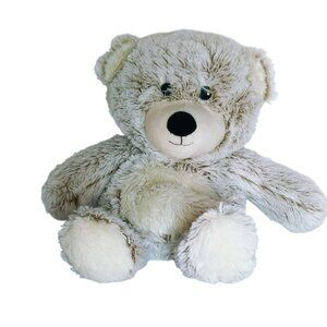 Warmies Soothing Marshmallow Bear Plush Gray 15" Microwavable Lavender Scented